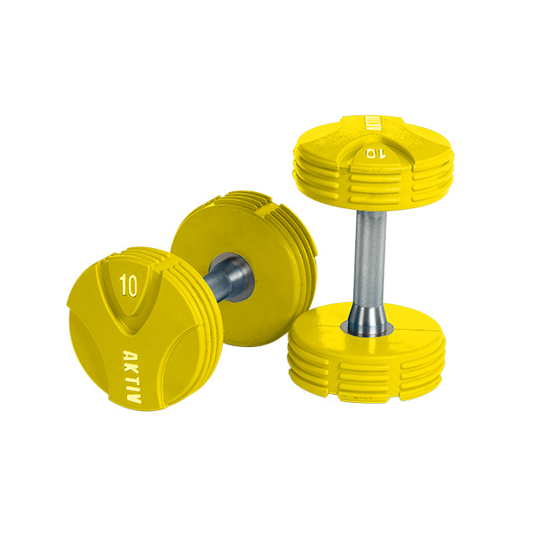 AKO 1-10kg Soild Steel  Urethane Dumbbell