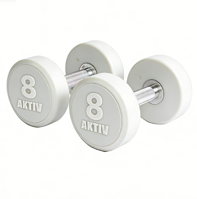 AKO Solid Steel Urethane Dumbbells