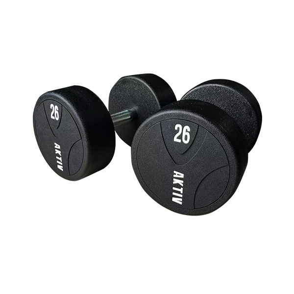 AKO Solid Steel  Rubber Dumbbells