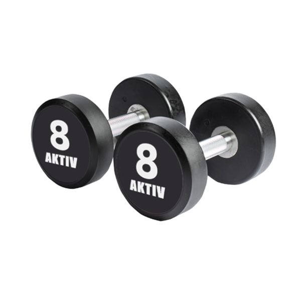 AKO Solid Steel Urethane Dumbbells