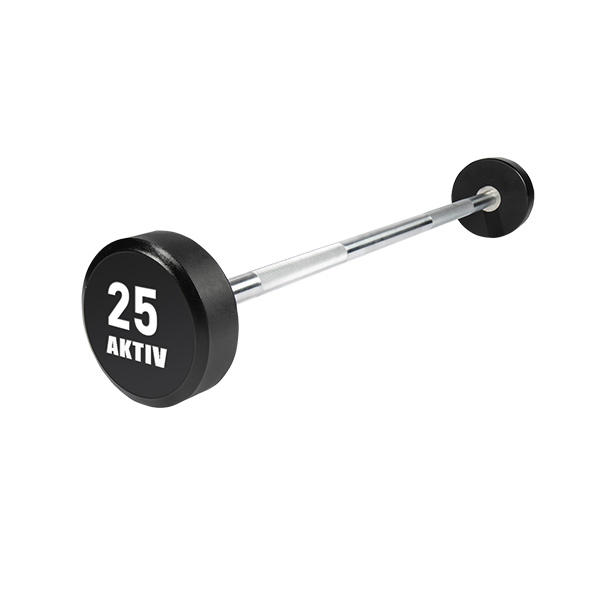 AKO Solid Steel Urethane Straight Barbells