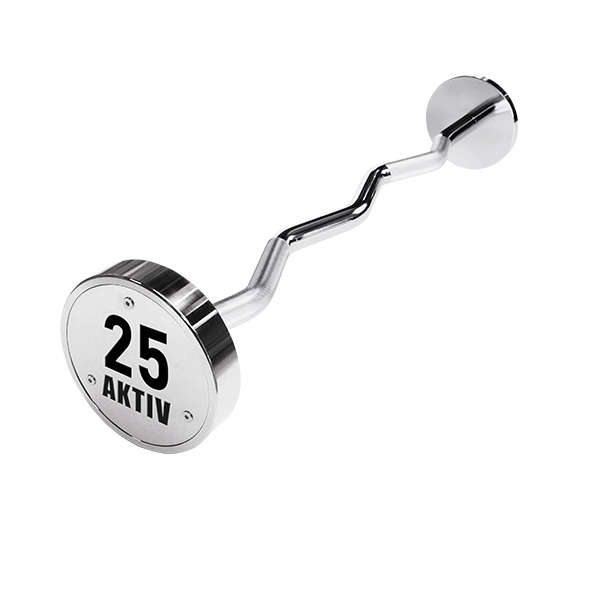 AKO Multiple Chrome Curl Barbells